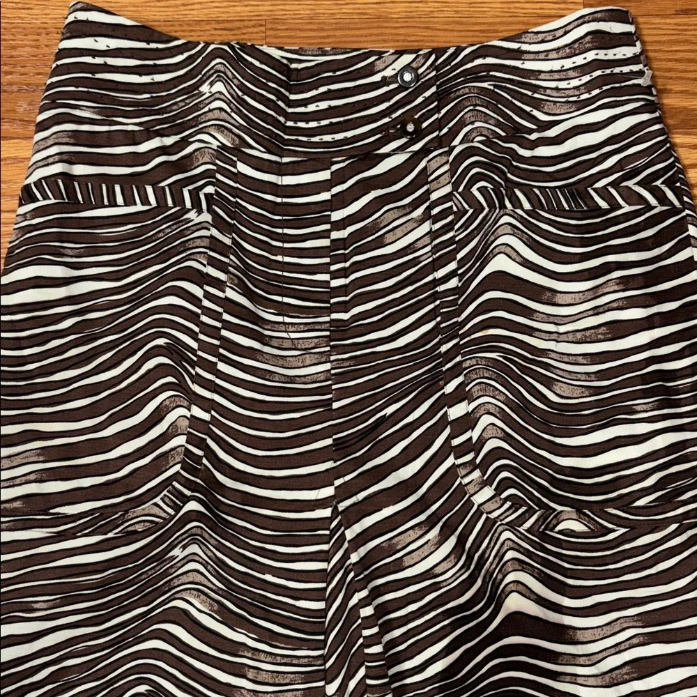 Tory Burch Black and White Mini Skirt